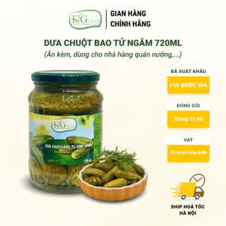 Dưa Bao Tử Ngâm F&G Food Size 6-9 Loại 1, Hũ Lớn 720gr