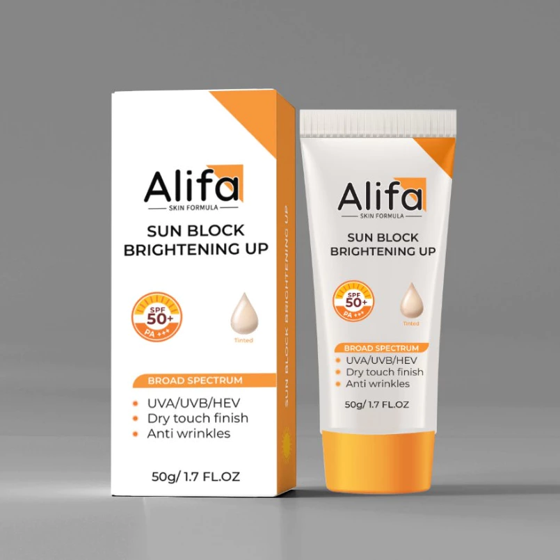 Kem chống nắng nâng tông sáng da Alifa Sun Block Brightening Up SPF50+ PA+++ 50g