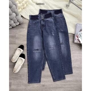 Quần Jean Bigsize Nữ Tú Mỡ Thiết Kế Trẻ Trung Quần Jean 3 Nút Đi Tiệc Dạo Phố Đủ size 45-80KG QJ0043