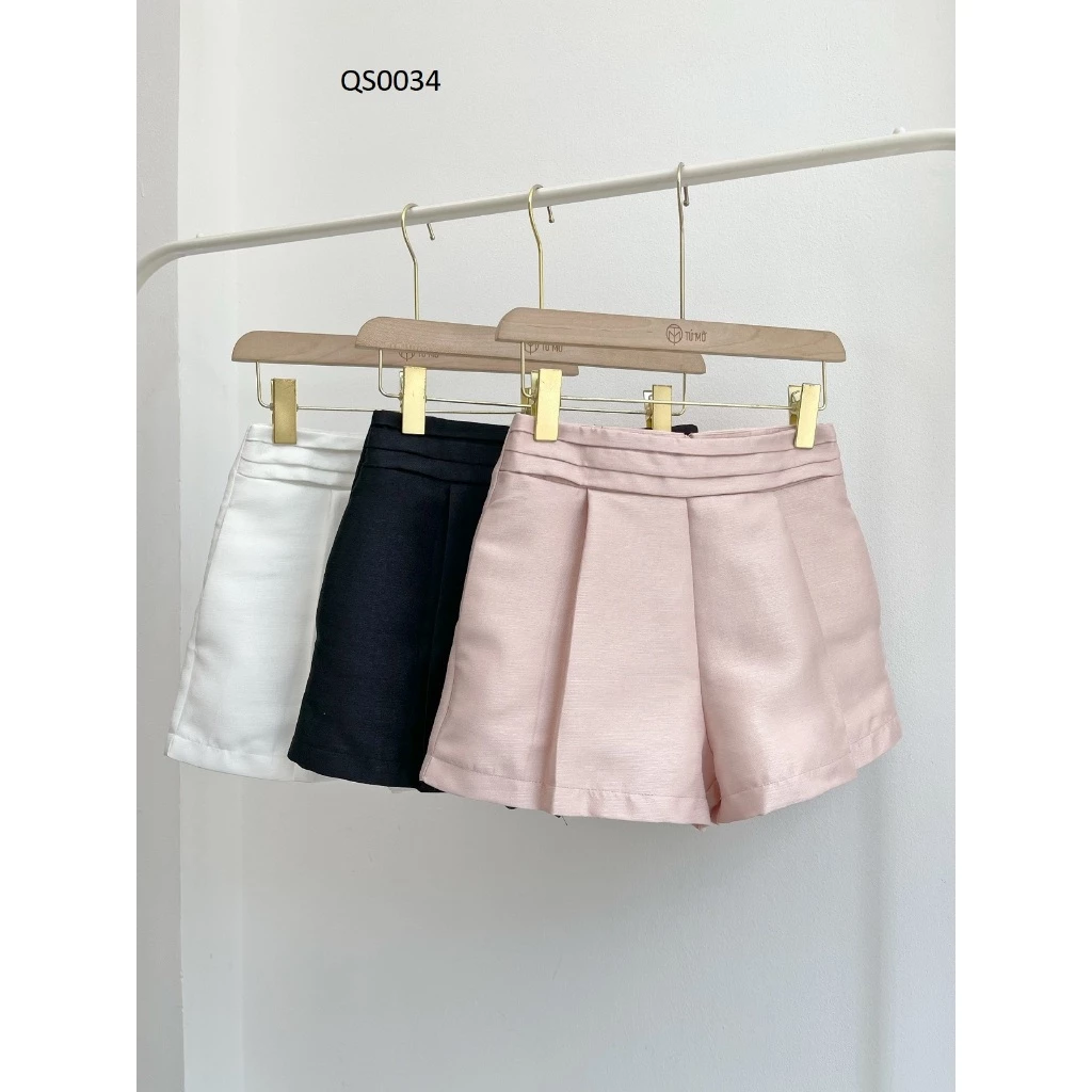 Quần Short Bigsize Nữ Tú Mỡ Thiết Kế Thon Gọn Quần Short Xếp Ly Đi Chơi Đi Tiệc Đủ Size 45-80KG QS0034