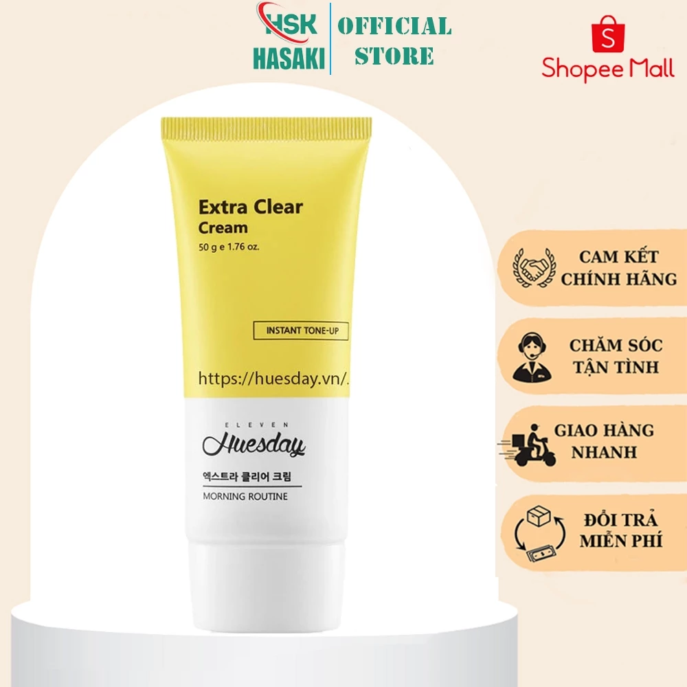 Kem làm trắng da chuyên sâu Extra Clear Cream Hues day 50g