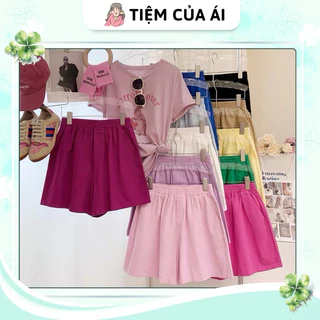 Quần short đùi kaki lưng chun có túi nhiều màu mặc mùa hè đủ size S M L