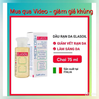 Dầu Rạn Da Elasoil Giúp Ngăn Ngừa & Làm Mờ Vết Rạn Do Tăng Cân, Bầu & Sau Sinh Nhập Khẩu Từ Ý (Chai 75ml)