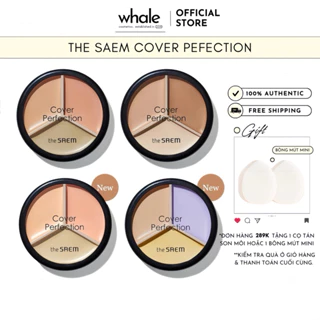 (Pot Concealer) Triệt Sắc Che Khuyết Điểm THE SAEM Cover Perfection Triple Pot Concealer