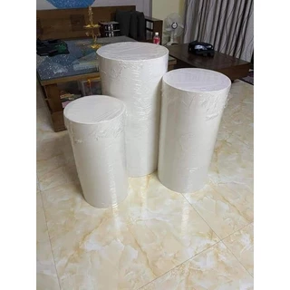 1 Set 3 bục nhựa trắng decor