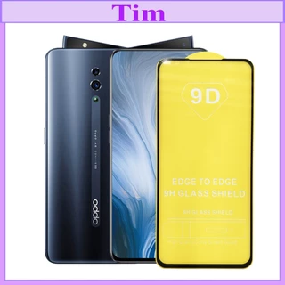 "Kính cường lực OPPO Reno" 9D Full màn hình, Ảnh thực shop tự chụp, tặng kèm bộ giấy lau kính Timshop