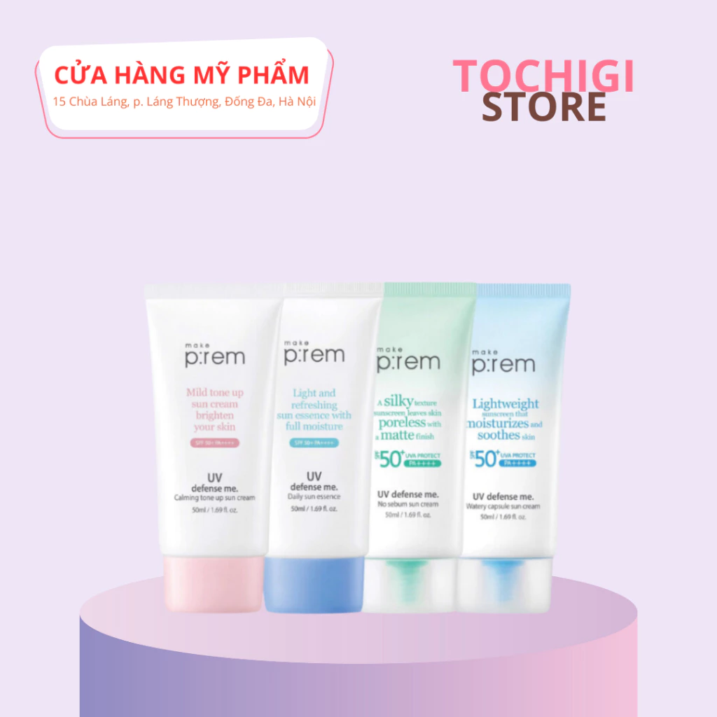 Kem Chống Nắng Make P:rem UV defense me Make Prem 50ml/150ml