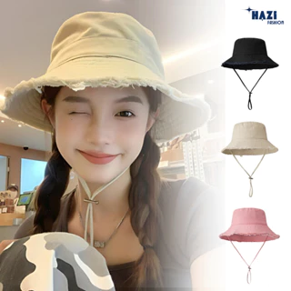 Mũ bucket tua rua nam nữ thời trang cá tính vải kaki form mềm phong cách Hàn Quốc, mũ tai bèo tua rua Unisex đi biển