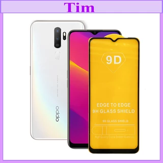 "Kính cường lực OPPO A5 2020 " 9D Full màn hình, Ảnh thực shop tự chụp, tặng kèm bộ giấy lau kính Timshop