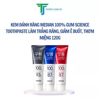 Kem Đánh Răng Median 100% Gum Science Toothpaste 120G