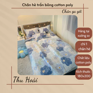 Chăn hè trần bông 1m8x2m,mền mùa hè poly cotton,chọn mẫu thoải mái