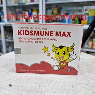 ( Chính hãng ) KIDSMUNE MAX 20 gói hỗ trợ tăng cường đề kháng,tăng cường tiêu hóa