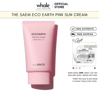 Kem Chống Nắng The Saem Eco Earth Power Pink Sun Cream SPF50+/PA++++ 50g