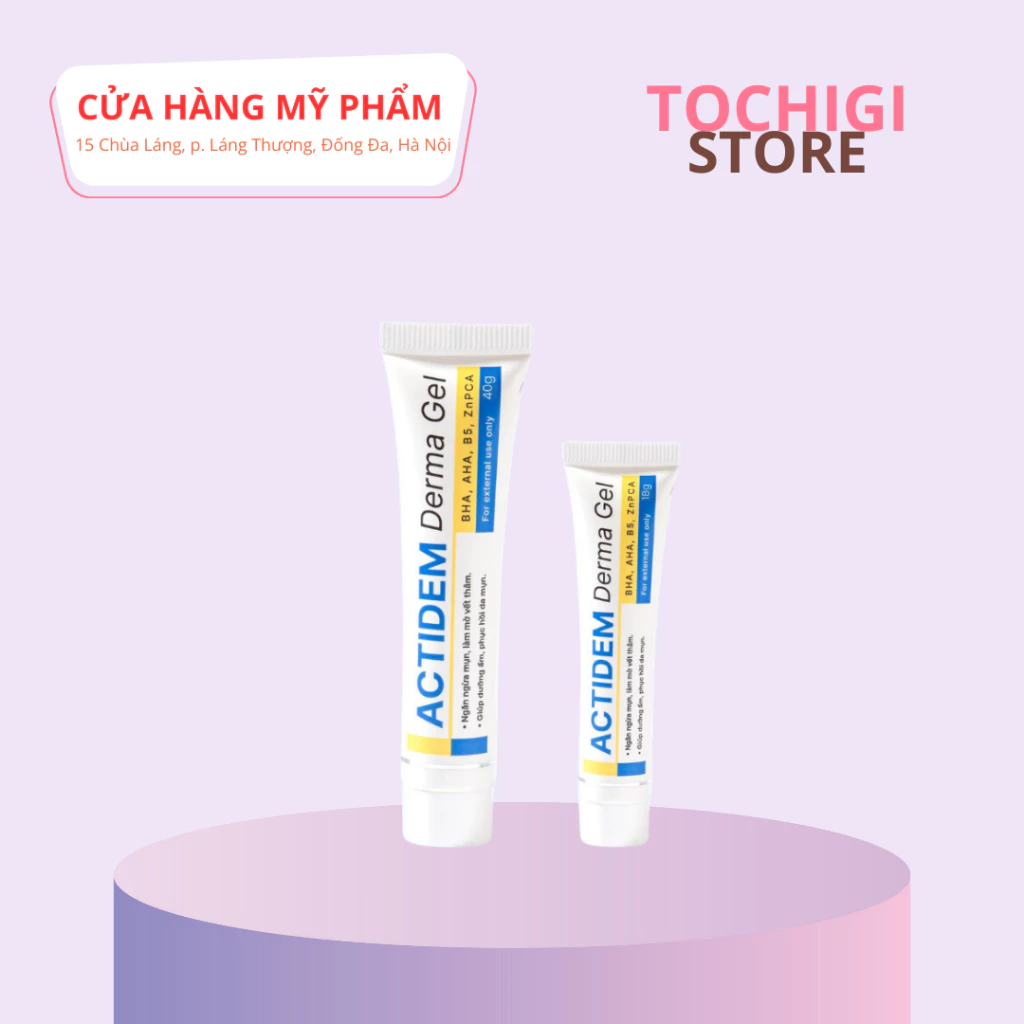 Gel giảm mụn, dưỡng ẩm da ACTIDEM Derma Gel 18g / 40g