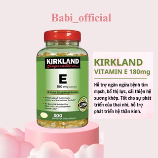 Vitamin E 400 IU Kirkland 500 Viên Của Mỹ