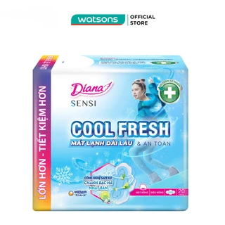 Băng Vệ Sinh Diana Sensi Cool Fresh Siêu Mỏng Có Cánh 23cm 20 Miếng