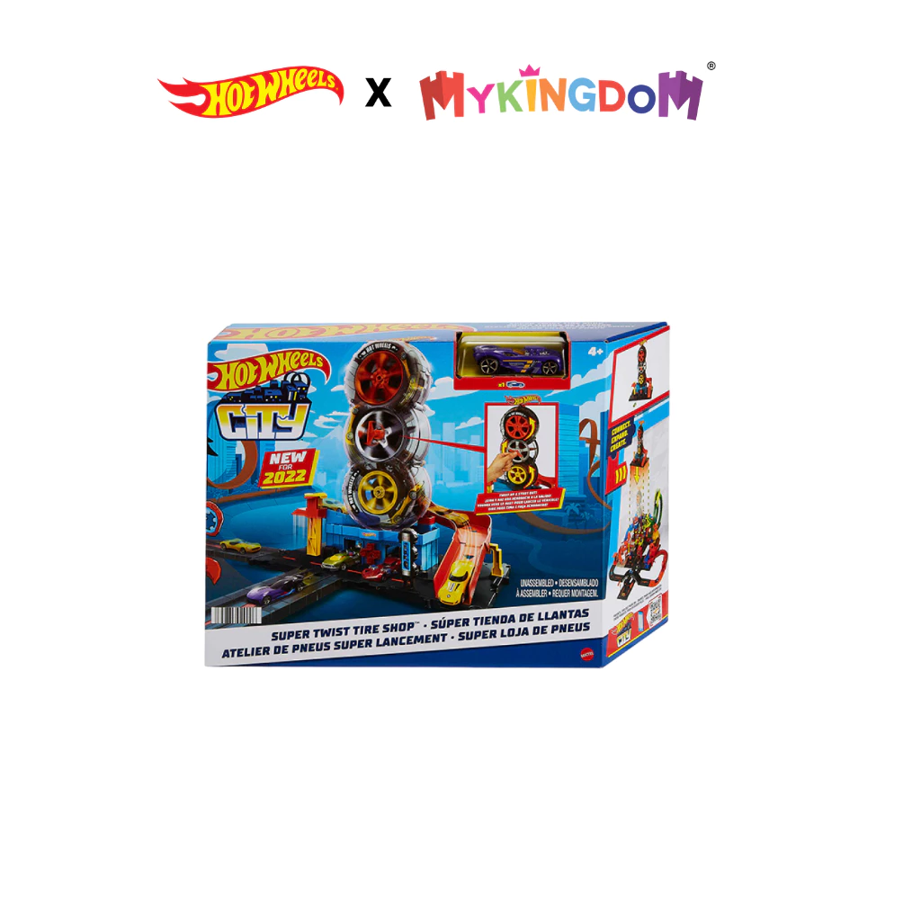 Đồ Chơi HOT WHEELS Trạm Vận Chuyển 3 Lốp Xe Xoay Vòng HDP02