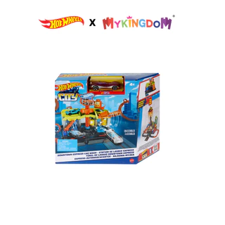 Đồ Chơi Trạm Rửa Xe Hot Wheels City HDR27/HDR24