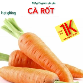 DEAL 1K- 20 Hạt giống cà rốt cao sản, độ thuần:>99%, Trồng quanh năm,  xuất xứ: Việt Nam