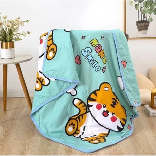 Chăn hè cho bé kích thước 1Mx1M4 vải cotton đũi mềm mát siêu mềm mát