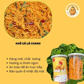 Khô gà lá chanh 500gr hàng chuẩn  vị cay nhẹ, thịt dai ngon ngọt thịt giá siêu tốt