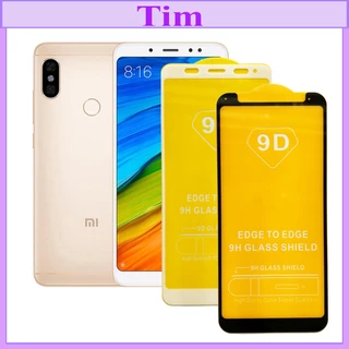 "Kính cường lực Xiaomi Redmi Note 5 " 9D Full màn hình, Ảnh thực shop tự chụp, tặng kèm bộ giấy lau kính TimShop