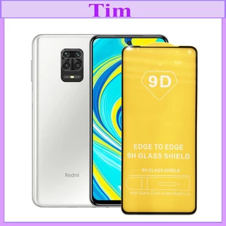 "Kính cường lực Xiaomi Redmi Note 9 Pro " 9D Full màn hình, Ảnh thực shop tự chụp, tặng kèm bộ giấy lau kính TimShop