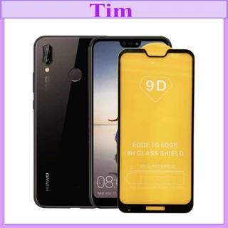 "Kính cường lực Huawei Nova 3e " 9D Full màn hình, Ảnh thực shop tự chụp, tặng kèm bộ giấy lau kính TimShop