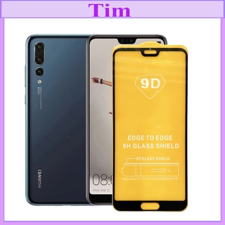 "Kính cường lực Huawei P20 Pro " 9D Full màn hình, Ảnh thực shop tự chụp, tặng kèm bộ giấy lau kính TimShop