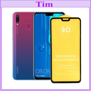 "Kính cường lực Huawei Y9 2019 " 9D Full màn hình, Ảnh thực shop tự chụp, tặng kèm bộ giấy lau kính TimShop