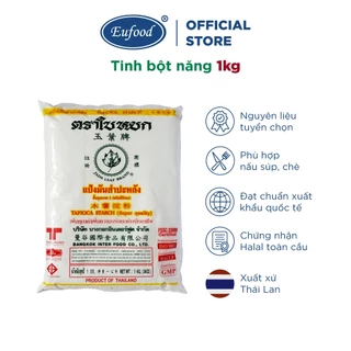 Tinh Bột Năng Jade Leaf 1kg - EUFOOD Việt Nam - Bột Sắn Thái Lan Phụ Gia Cho Các Loại Sốt, Làm Bánh, Nhập Khẩu Chính H