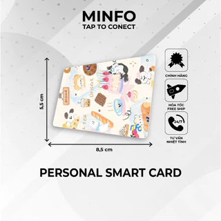 Thẻ thông minh cá nhân NFC - Loại Card - Hoạ tiết cún con