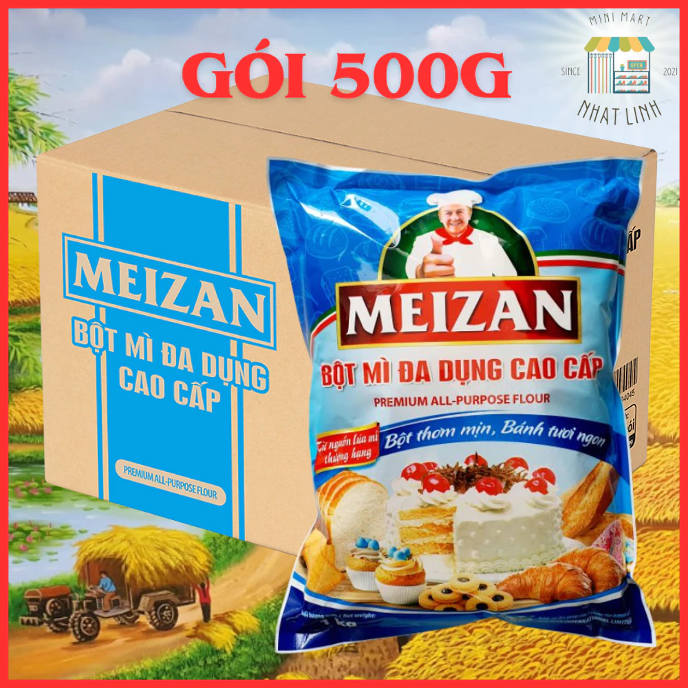 Bột Mì Đa Dụng Cao Cấp Meizan Gói 500g