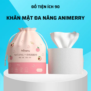 Khăn Mặt Khô Đa Năng dùng 1 lần Animerry lau mặt lau khô, lau ướt