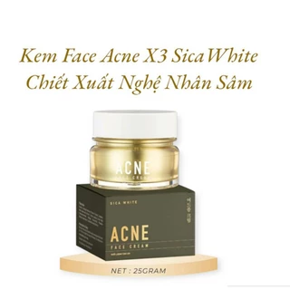 Kem Mụn _ Acne Sicawhite Tinh Chất Nghệ Nhân Sâm Cúc La Mã Dành Cho Da Mụn Hộp 25g