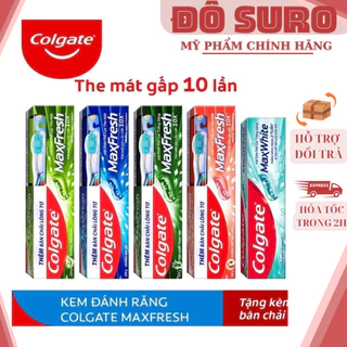 Kem đánh răng Colgate Maxfresh 225g Tặng bàn chải lông tơ