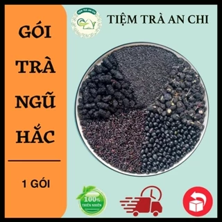 1 gói Trà Ngũ hắc chứa đậu đen, mè đen, nếp đen ... Giúp hỗ trợ tó.c mọc nhanh, hạn chế tóc g.ãy rụng, hạn chế tóc b.ạc