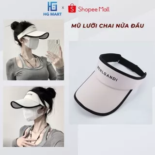 Mũ Lưỡi Chai Thể Thao Nửa Đầu Phong Cách Hàn Quốc, Nón Lưỡi Chai Vành Rộng Chống Tia UV HGMART