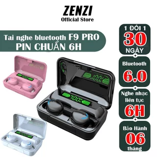 Tai nghe không dây Amoi F9 Pro Pin chuẩn 6H bản quốc tế, cảm ứng, kèm pin dự phòng, chống nước IPX7 - ZENZI STORE