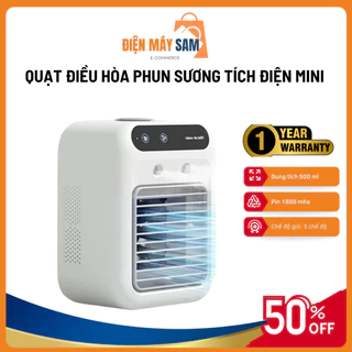 Quạt điều hòa phun sương mini CHEFMAN CM-D124 dung tích 500ml 2 tốc độ gió chế độ phun nước