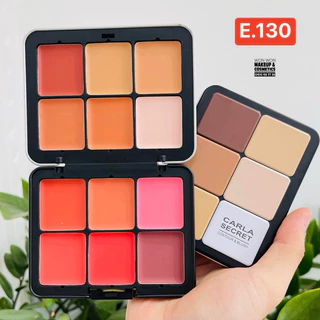 Bảng má hồng khối highlight che khuyết điểm Carla Secret 12ô