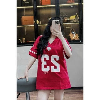 Áo Thun Nữ Girl Phố Phối Thể Thao In Số 23 Hoop Tee - Áo Phông LocalBrand Chính Hãng Form Unisex Chùm Quần Mẫu Hot 2024