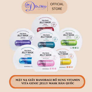 [HỘP 10 MASK] Mặt Nạ Giấy Banobagi Bổ Sung Vitamin Vita Genic Jelly Mask Hàn Quốc HỘP 10 MASK