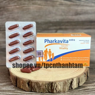 Vitamin tổng hợp Pharkavita Extra bổ sung vitamin tăng đề kháng, giảm mệt mỏi, ăn ngon, ngủ ngon - Hộp 100 viên