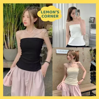 Áo ống trơn ôm body sexy, áo quây dáng dài màu basic phong cách street style - Lemon's Corner