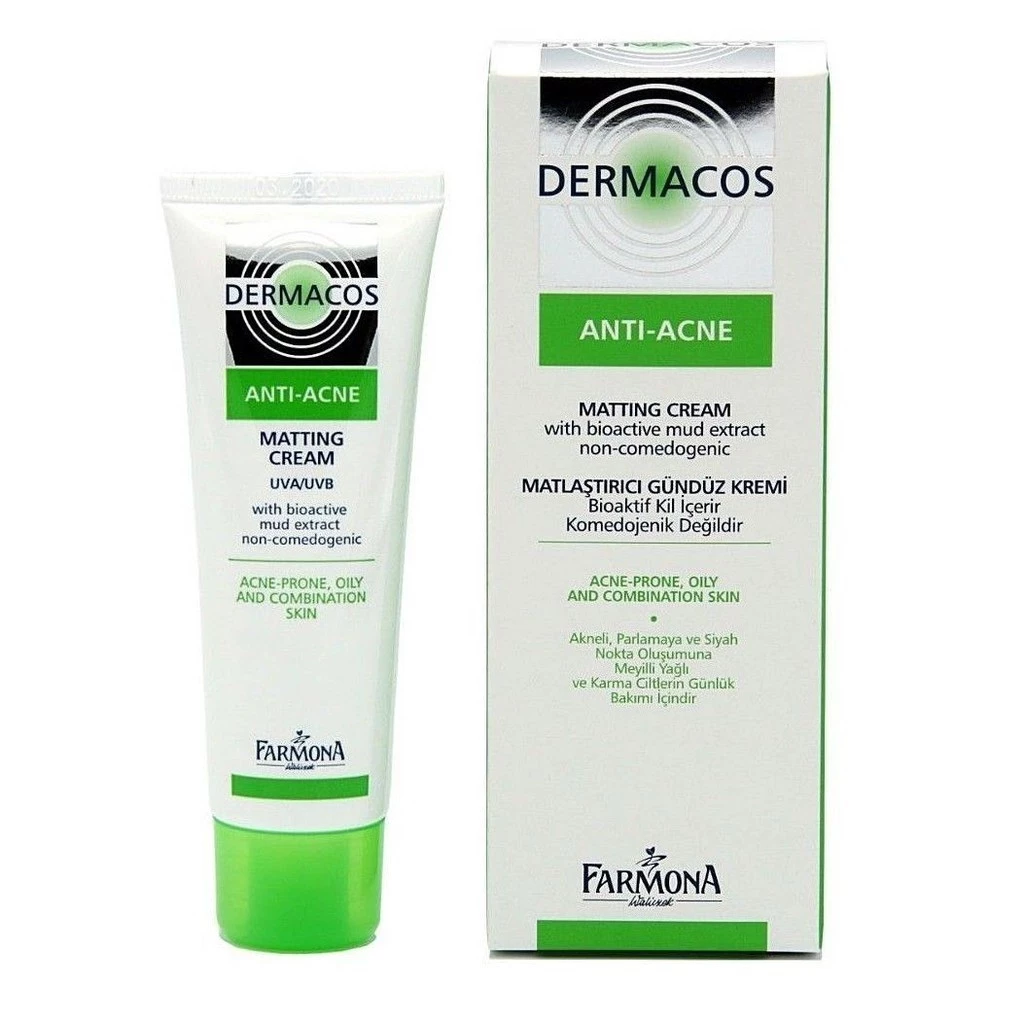 Kem dưỡng Dermacos Matting Cream CHÍNH HÃNG  Kem dưỡng kiềm dầu giảm bóng nhờn Farmona Dermacos 50ml