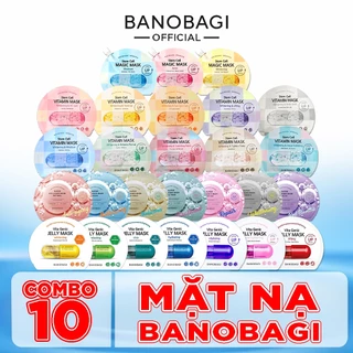 Combo 10 mặt nạ Banobagi dưỡng da dưỡng ẩm ngừa lão hóa phục hồi da 30g NPP Shoptido