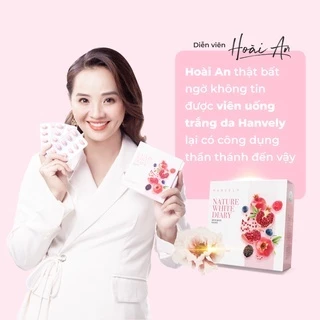 Hộp 30 Viên Uống Trắng Da Hàn Quốc Hanvely - Nature White Dairy - Tăng Độ Đàn Hồi, Giảm Tàn Nhang