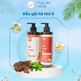 Combo Dầu gội,Dầu Xả hà thủ ô,dầu gội thảo dược[YÊU THIÊN NHIÊN],giảm tóc bạc sớm phục hồi mềm mượt