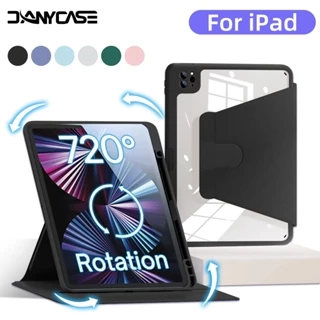 Xoay 360 độ Ốp Lưng Cho iPad Gen 9 8 7 10.2 Air 5 4 10.9 Gen 10 2022 Pro 11 Pro 12.9 Mini 6 Bao Da Case